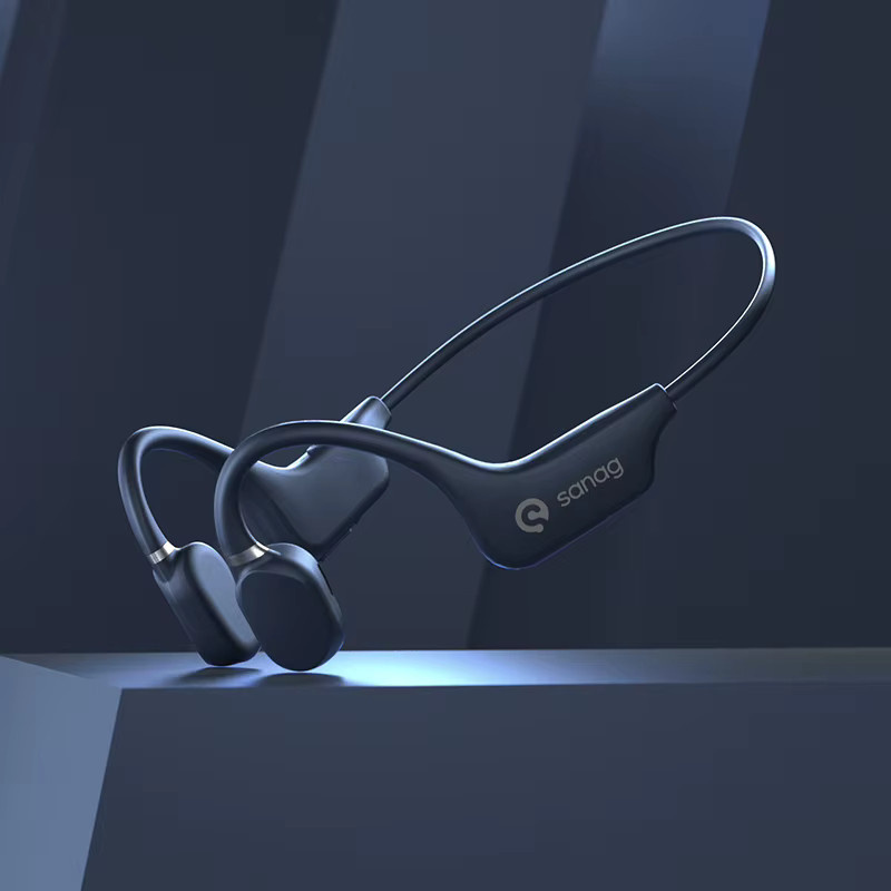 Sanag A5X Knochenleitungs-Kopfhörer Kabellose Open-Ear Bluetooth-Sport-Ohrhörer mit 3D-Stereo-Sound in Blau - Bild 4