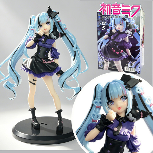 Bandai Hatsune Miku Kuromi Trio Anime-Figur, PVC-Modell, ab 3 Jahren - Bild 1
