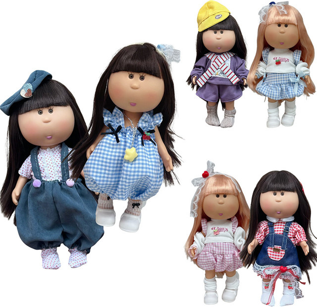 BENQING Jeans-Overall-Kleid-Outfit für 24 cm Spanish Potato Mia Puppe, Kleidungszubehör - Bild 1