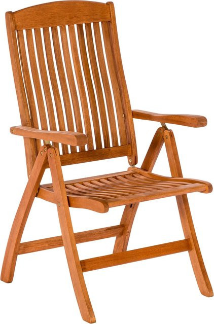 MERXX Gartenstuhl Maracaibo aus Eukalyptus-Holz Braun, B: 58 cm, H: 110 cm - Bild 1