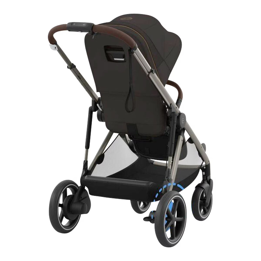 Cybex Gold Kinderwagen e-Gazelle in Braun als Allround-Kombi mit Federung und Schwenkrädern - Bild 2