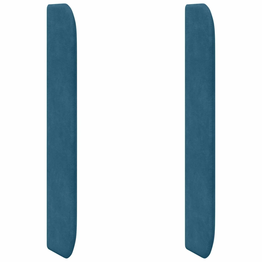 vidaXL Kopfteil aus Samt in Blau, B/H/T: 80 x 16 x 4 cm - Bild 2