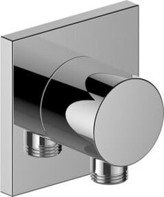 Keuco Schlauchanschluss IXMO eckig verchromt mit Rückschlagventil 1/2" Wandmontage - Bild 1