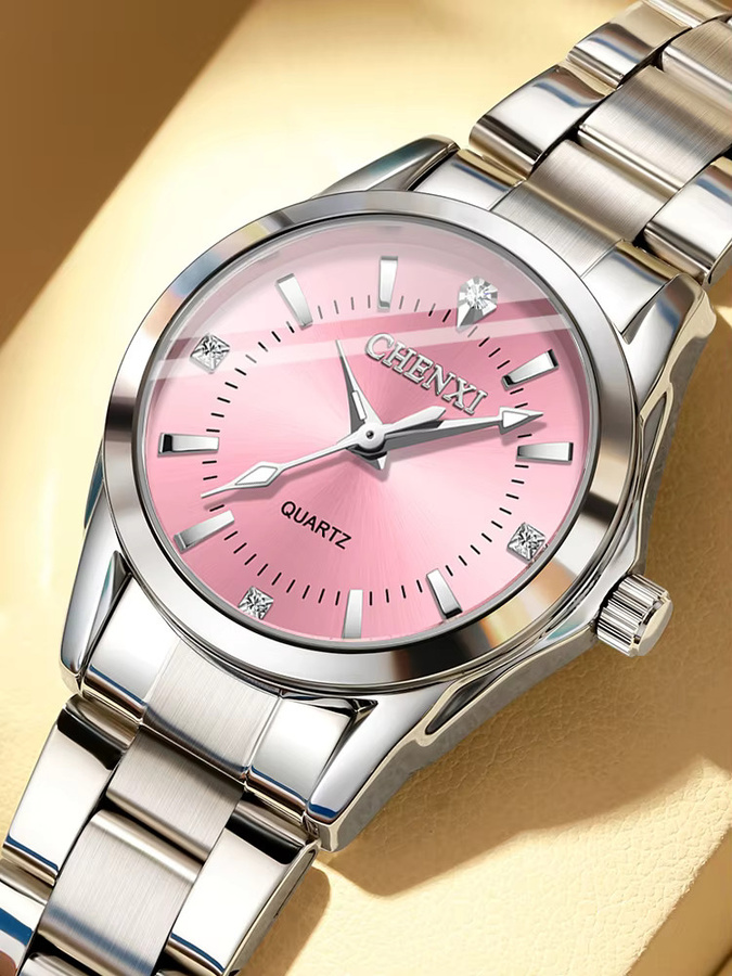 CHENXI Armbanduhr Edelstahl, Quarz, Schwarz, Damen - Bild 5