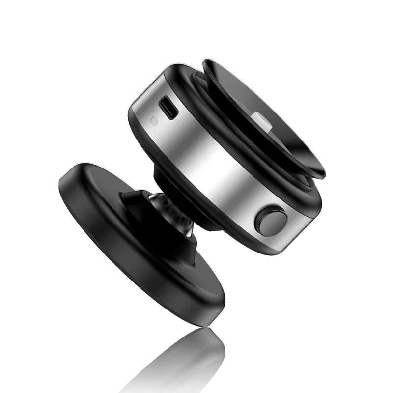 Auto-Magnethalterung aus Aluminiumlegierung mit Vakuum-Adsorption und 360 Grad Drehung in Silber für Smartphones und iPhone - Bild 4