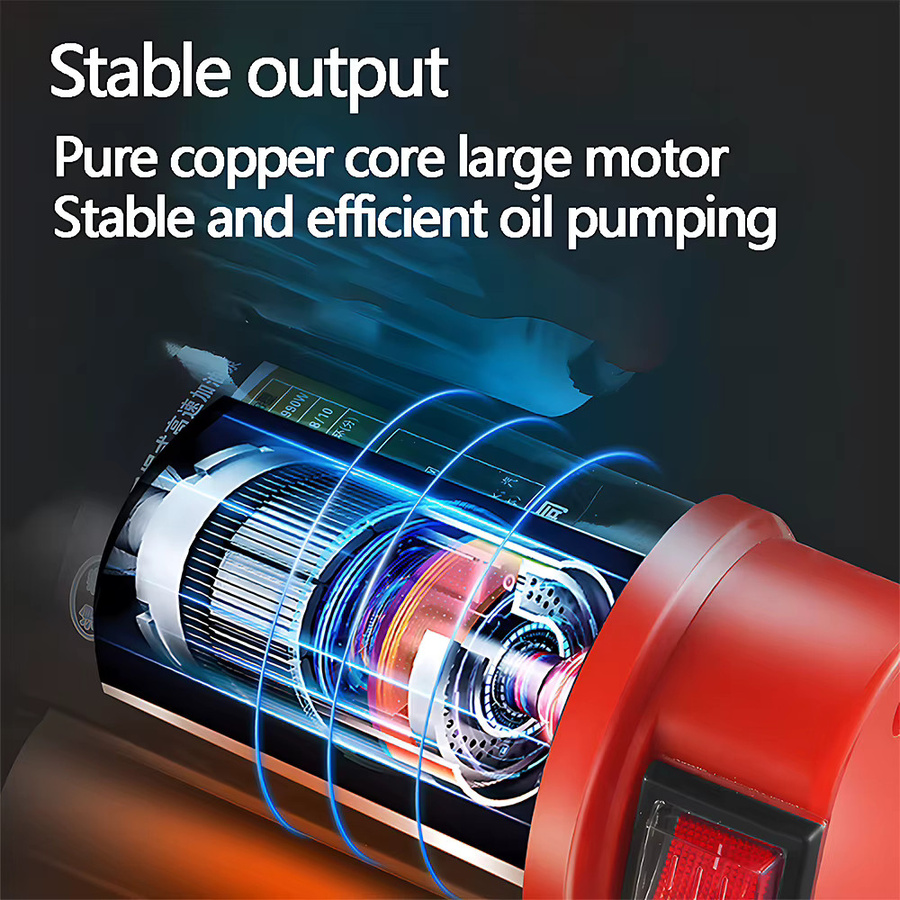 xmshxltd Kraftstoff-Förderpumpe für Diesel und Öl, 12V/24V, 60L/min, Selbstansaugend mit Automatischer Abschaltung, Farbe: Rot - Bild 5