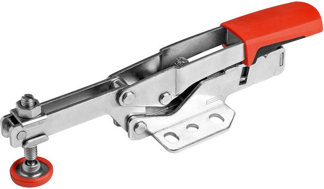 Bessey Waagrechtspanner mit offenem Arm und waagrechter Grundplatte 35 mm in Rot aus Stahl - Bild 1