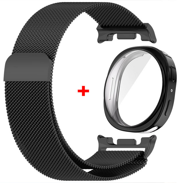 Mlanese Uhrenarmband Edelstahl, Schwarz, für Samsung Galaxy Watch 8 - Bild 1