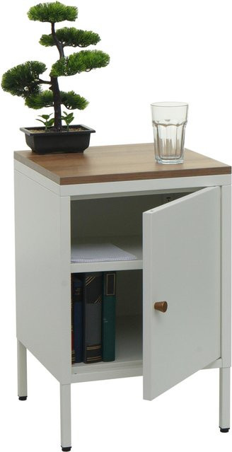 MCW Nachttisch L84 Kommode aus Metall in Weiß, H: 63 cm, B: 40 cm, T: 40 cm - Bild 1