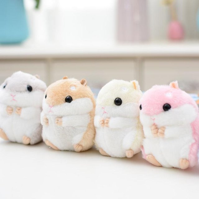 Fashnics Hamster Kuscheltier, Plüschtier, mit Kette, Bunt / Mehrfarbig - Bild 1