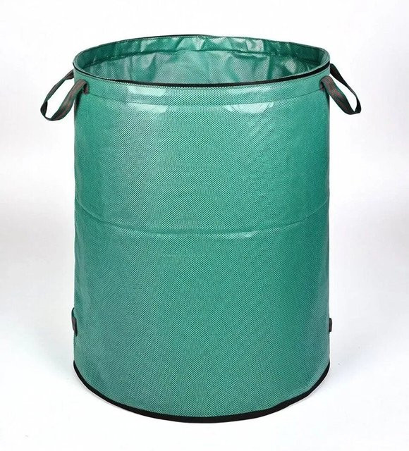 TTL GARDEN Gartensack in Grün mit Reißverschluss, Deckel und doppeltem Boden, Volumen: 300 l - Bild 1