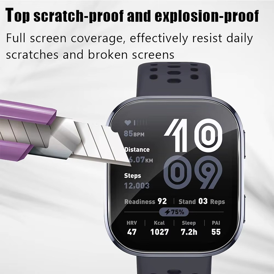 3er-Set transparente HD TPU Displayschutzfolien für Huami Amazfit Bip 5 und Bip 6 Smartwatch - Bild 5