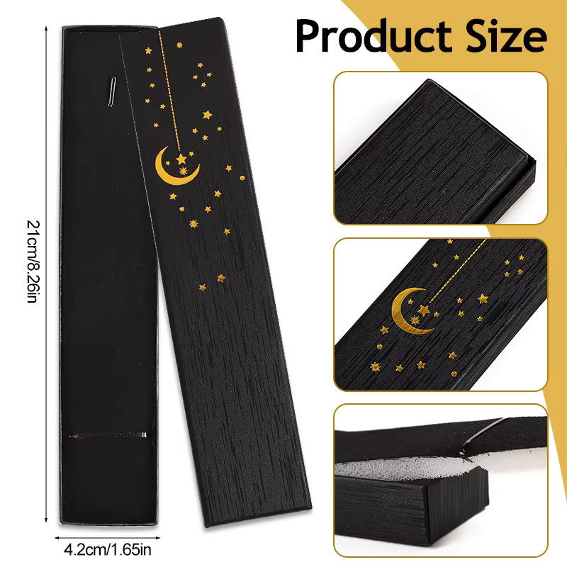 Set aus 6 oder 12 Schmuckboxen aus Kraftpapier in Schwarz und Weiß für Halsketten und Geschenke - Bild 2
