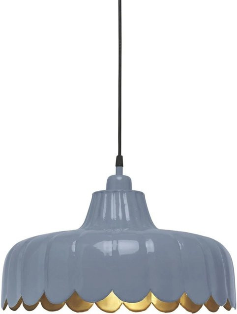 PR Home Wells Pendelleuchte aus Metall in Gold und Blau mit E27 Fassung - Bild 1