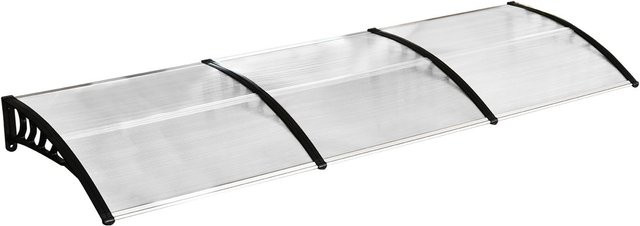 Outsunny Pultbogenvordach für die Haustür mit UV-Schutz, Breite: 295 cm, Tiefe: 90 cm - Bild 1