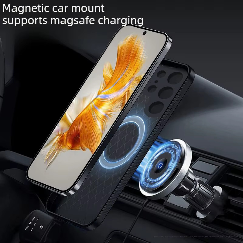 Busine Lederhülle mit Litschi-Muster für Samsung Galaxy S26 Ultra S25 Edge S24 S23 S22 S21 FE Plus mit magnetischer Anti-Drop-Abdeckung - Bild 2