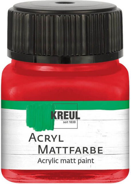 KREUL Acryl Mattfarbe Brillantrot 20 ml - Bild 1