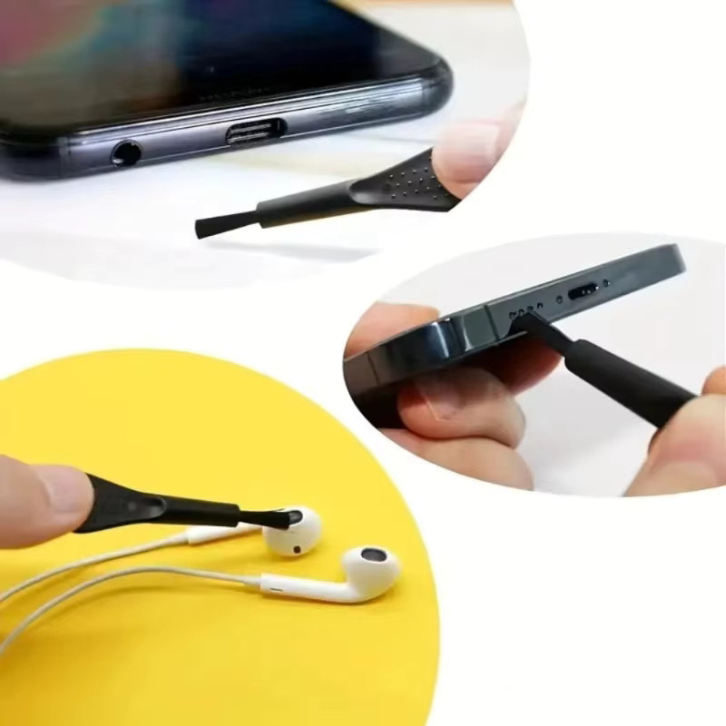 21-teiliges Universal Handy Reinigung Kit für USB-C Anschlüsse und Lautsprecher in Schwarz - Bild 4