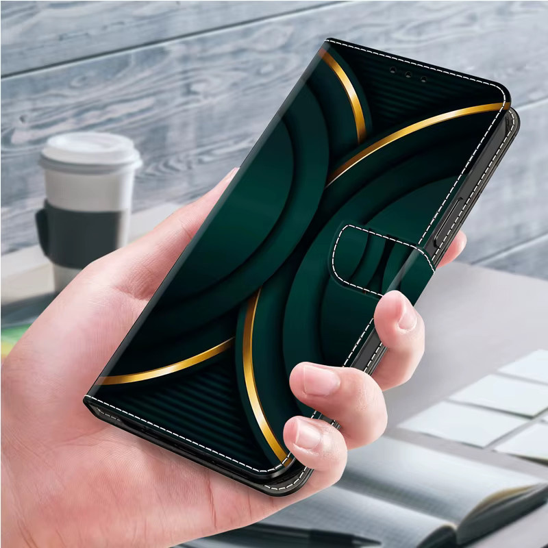 Magnetische Leder-Brieftasche als Flip-Case für Samsung Galaxy A-Serie (A10 bis A20E) - Bild 3