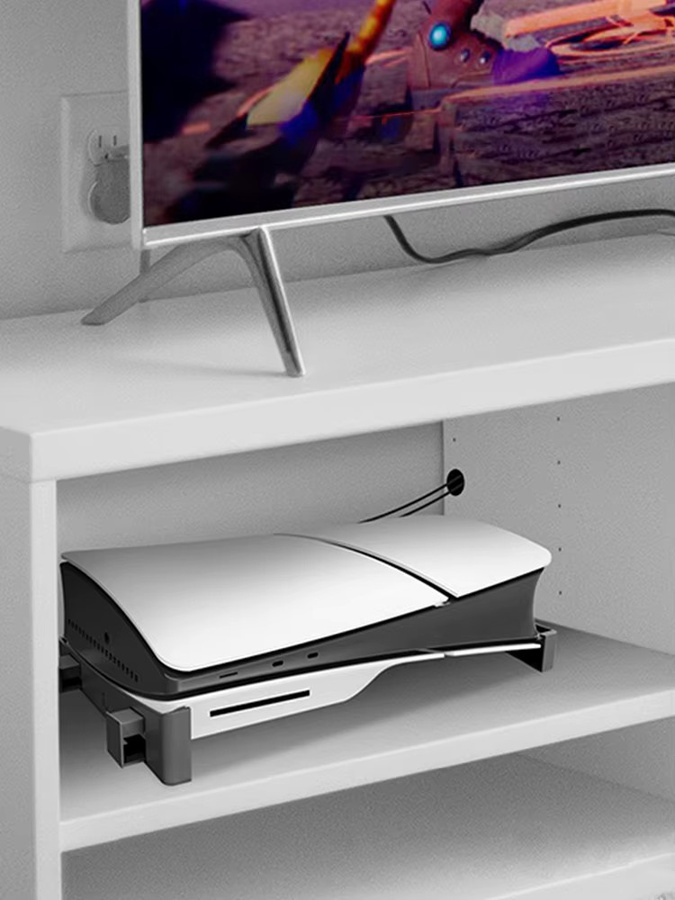 ALLOET Horizontaler Ständer für Playstation 5 Slim Disc und Digital Edition in Schwarz - Bild 7