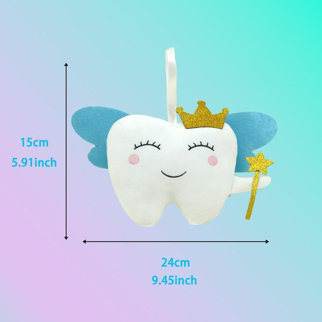 Yiran Health & Beauty Zahn Plüschpuppe, Zahn Kuscheltier, Weiß - Bild 1