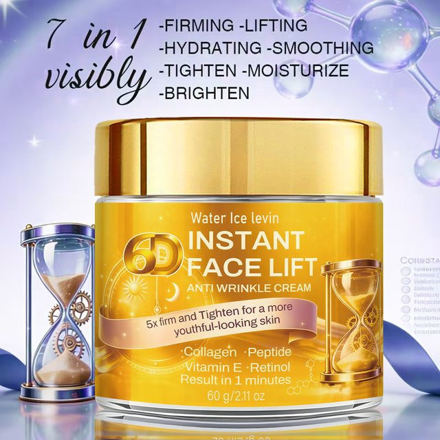 Water Ice Levin Gesichtscreme mit Retinol, Peptiden, Kollagen & Vitamin E, 60g - Bild 1
