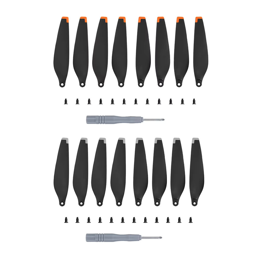 DJI Mini 3 Ersatz-Propeller Set in Orange, 8 Stück geräuscharme Propellerblätter mit Schraubenzubehör - Bild 2