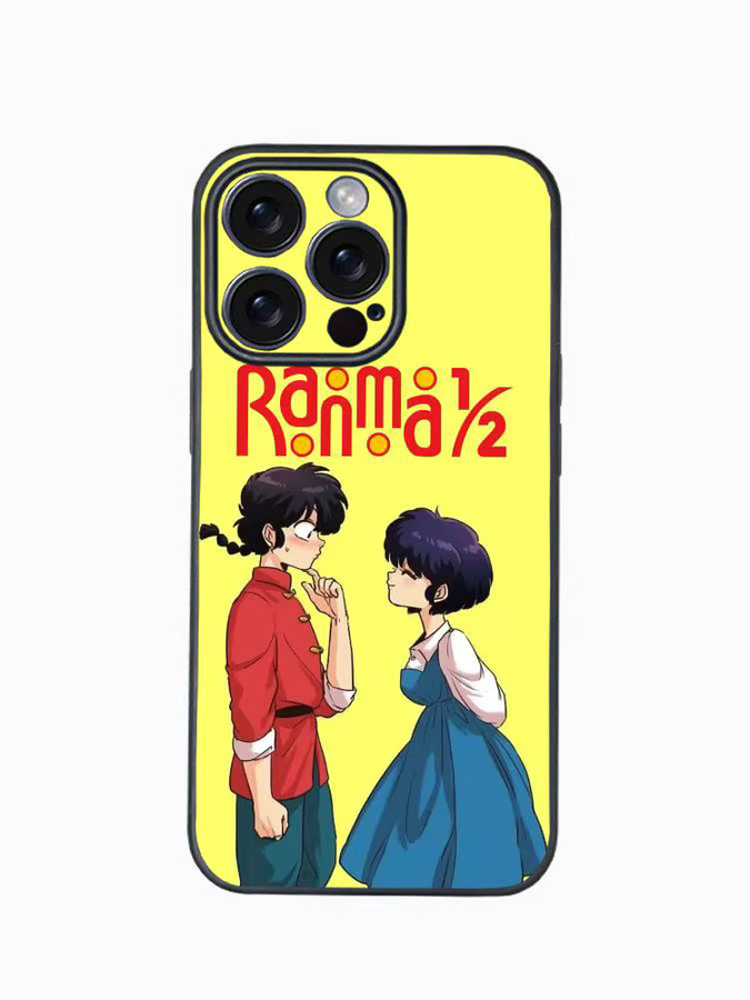 Ranma 1/2 Cartoon Handyhülle für Apple iPhone 12 13 14 15 16 17 Pro Max Plus in Multicolour mit Protect Plating Design - Bild 4