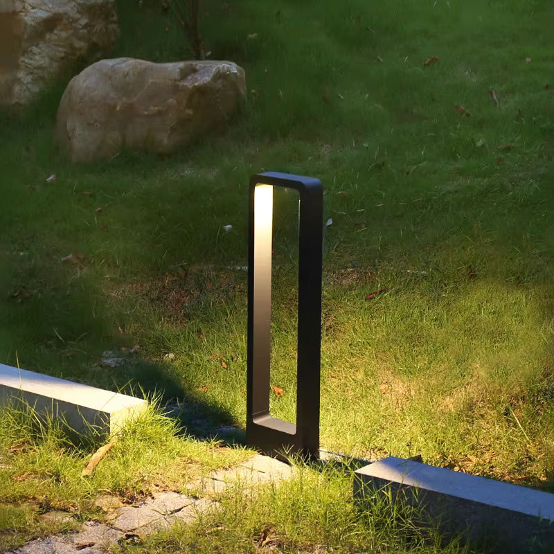 Ynhaw Moderne LED Gartenpoller aus Aluminium, Wasserdichte 10W Rasenlampe für Garten und Hof - Bild 2