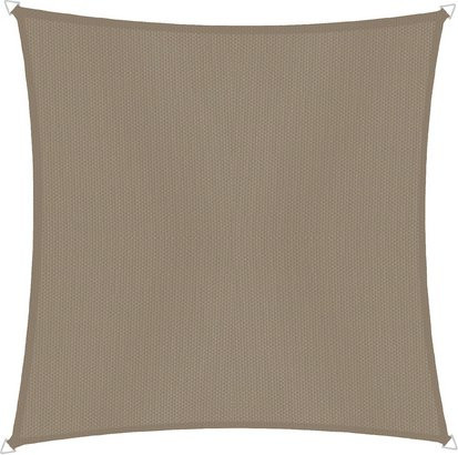 WINDHAGER Sonnensegel quadratisch aus Polyester in Braun, Breite: 400 cm, Breite: 400 cm - Bild 1