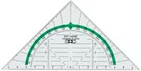 M+R Geometriedreieck GreenLine in Transparent Grün, 16 cm - Bild 1