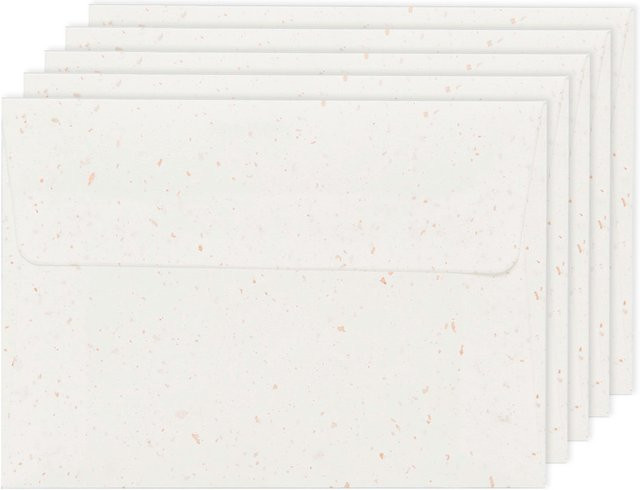 Rico Design Paper Poetry Renew Umschläge C7 Offwhite-roségold - Bild 1