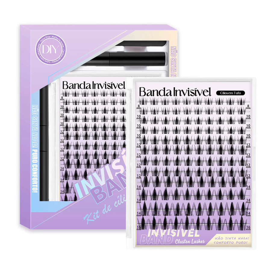 ORREUI Fairy Lash Cluster-Set, 120 Stück, 8-16mm, Wispy Manga Wimpern - Bild 6