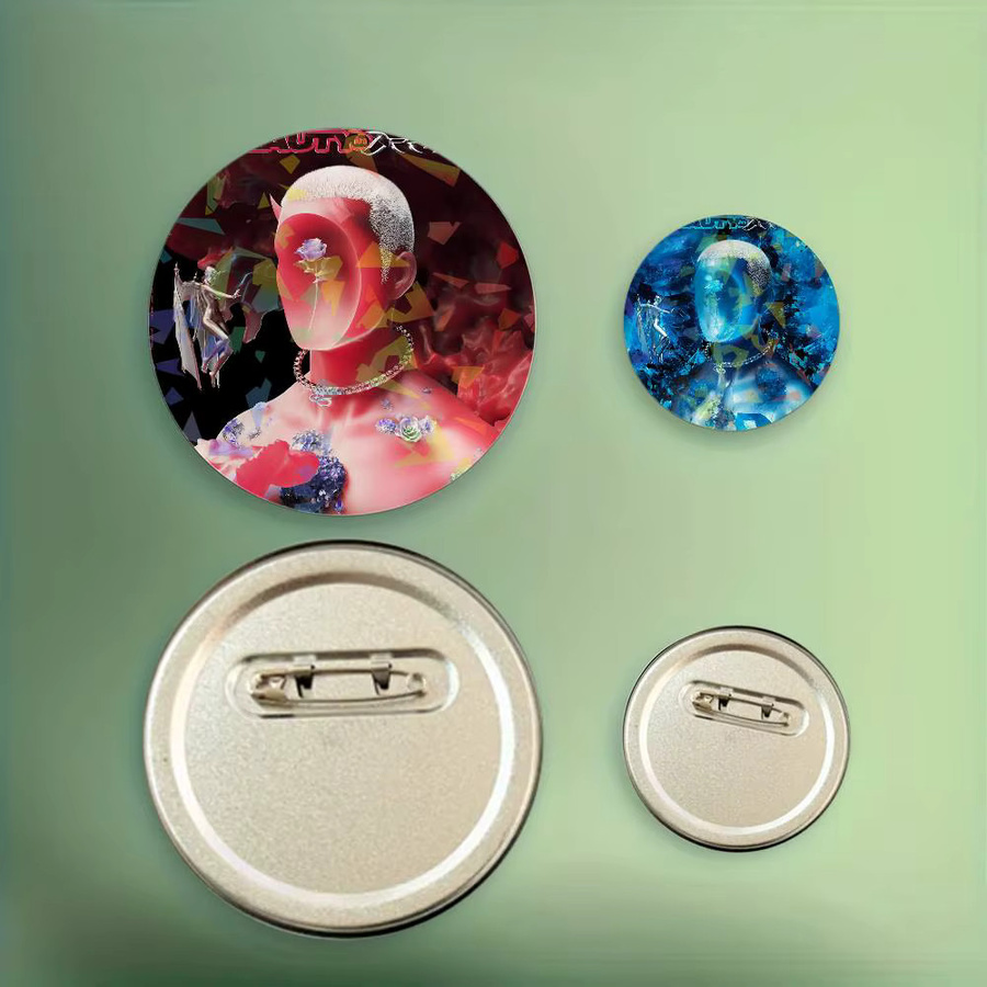 Brosche C-Chase Atlantic Laser Button Pins, Unisex - Bild 3