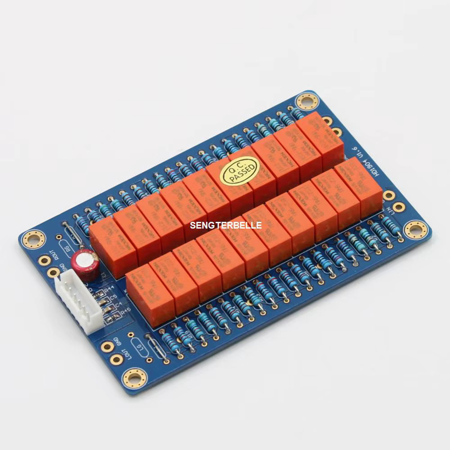 SENGTERBELLE Hifi Remote Relay Resistance Volume Control Board mit Encoder als passiver Vorverstärkerplatine in Blau - Bild 2
