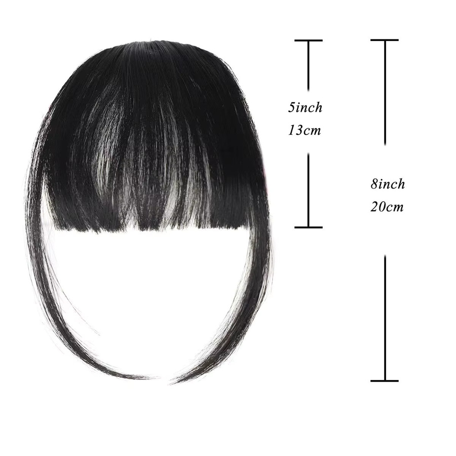 Horsepower star Synthetische Clip-in-Ponyfransen, schwarz, Damen - Bild 2