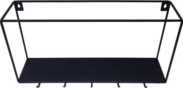 Mömax Wandboard Mila aus Metall in Schwarz B: 40 cm, H: 20 cm, T: 13 cm - Bild 1