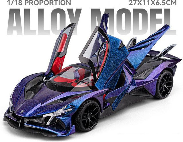 Linyi toy car Apollo Evo Lambor Lp770 Sportwagen, 1:18 Maßstab, mit Musik und Licht, ab 14 Jahren - Bild 1