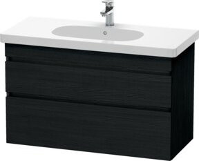 Duravit Waschtischunterschrank DuraStyle in Weiß mit 2 Schubladen, wandhängend, B: 100 cm, T: 45,3 cm, H: 61 cm - Bild 1