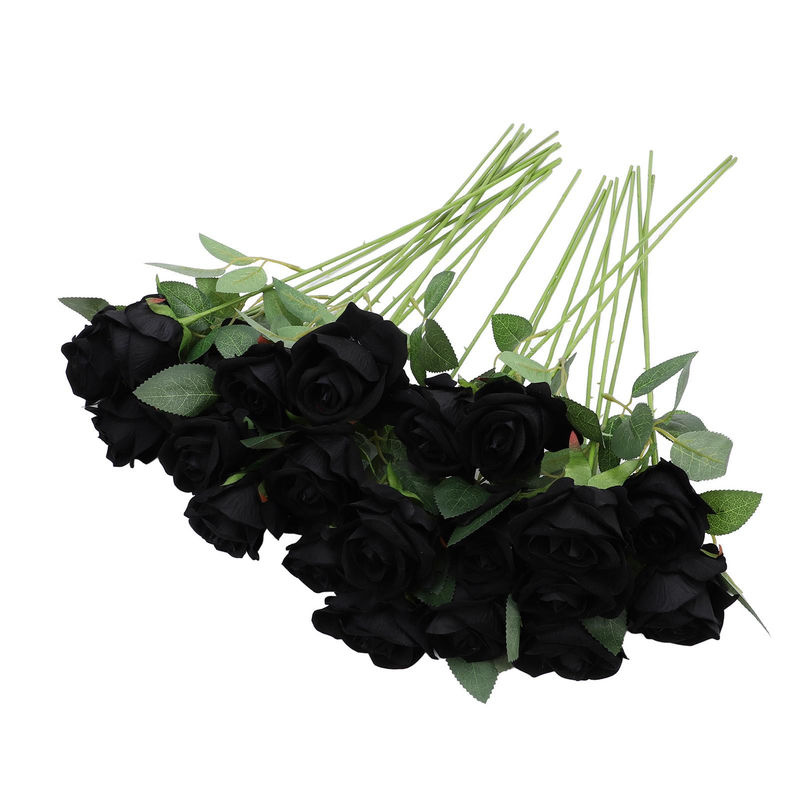 50 Stück Künstliche Rosen von KONNWEI in Rot, Realistisch Aussehende Langstielige Rosen für DIY Hochzeitssträuße - Bild 2