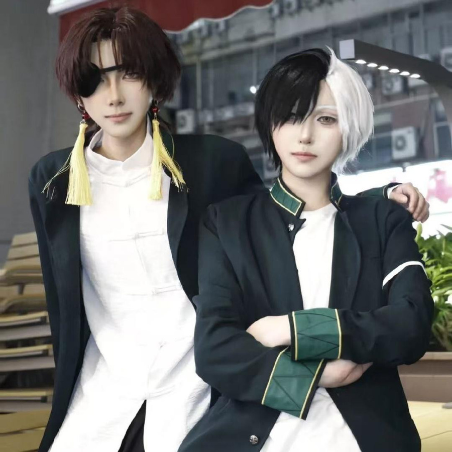 TUYUE Anime Cosplay Kostüm Windbreaker Uniform Armee grüne Sätze - Bild 9