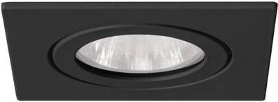 Brumberg Einbauring LED GX5.3 Schwarz aus Edelstahl V4A und Glas, quadratisch, IP54 - Bild 1