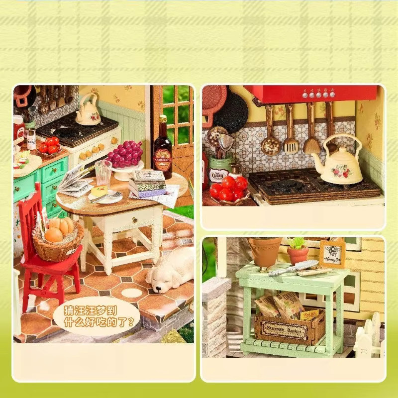 Manchu Time DIY Haus, Miniatur-Szenenmodell, Puzzle, Bunt - Bild 2