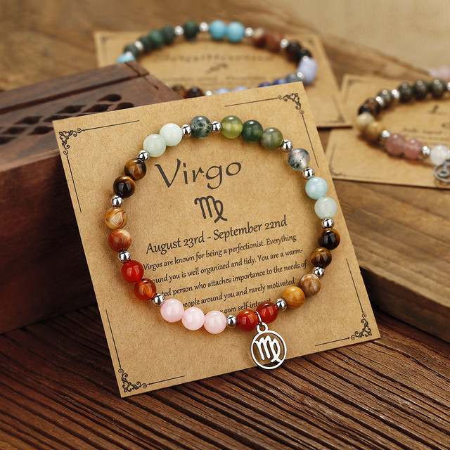 Rinhoo Perlenarmband, 12-Sternzeichen, Damen - Bild 1