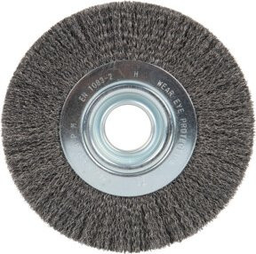 Klingspor BR 600 W Rundbürste gewellt aus Edelstahl, Durchmesser: 17,8 cm, Breite: 2,5 cm, Höhe: 3,2 cm - Bild 1