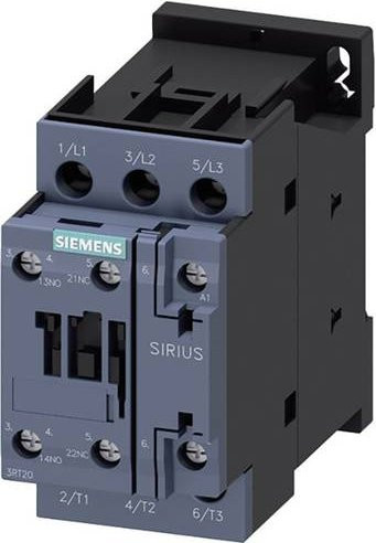 Siemens SIRIUS Schütz 3RT2026-1AP00 grau, 3 Schließer, 11kW, 230 V/AC, 25A mit Hilfskontakt - Bild 1