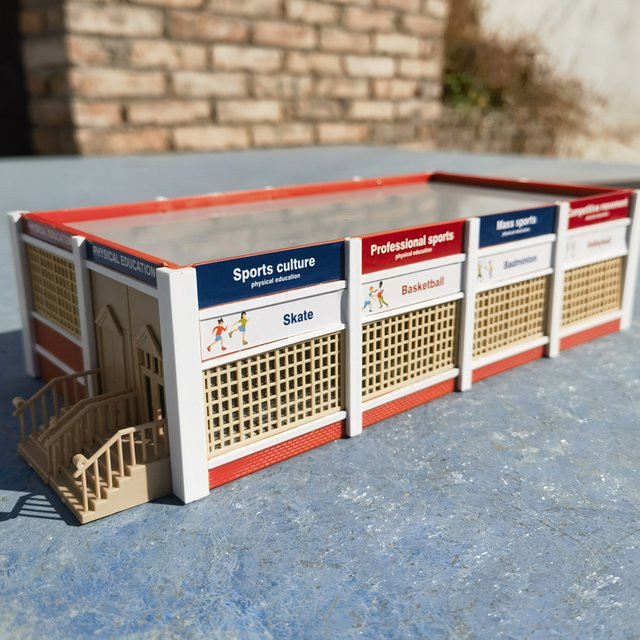 FunTrying Fitnessstudio Modellbau Kit, 1:87 (Spur H0), Kunststoff - Bild 1