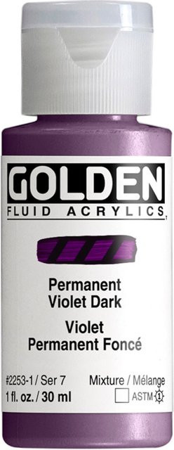 Golden Fluid Acrylfarbe Golden Permanentviolett - Bild 1
