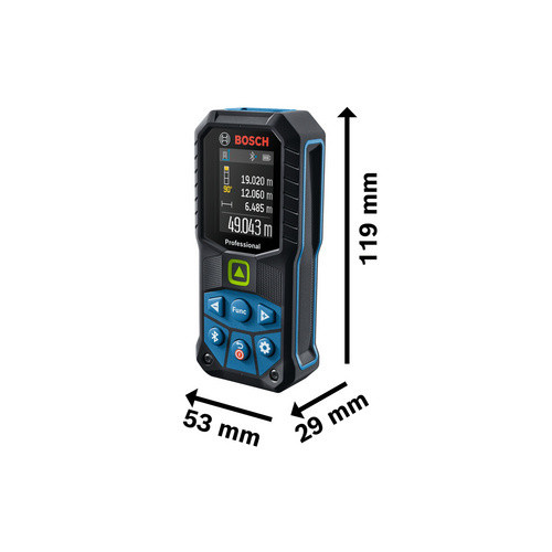 Bosch Professional Laser-Entfernungsmesser GLM 50-27 CG in Schwarz/Blau mit 50 m Reichweite und Bluetooth-Funktion - Bild 2