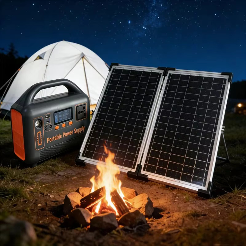 SUYIJIA Tragbare Powerstation 400W 192Wh LiFePO4 Solargenerator mit 220V für Camping und Outdoor in Schwarz - Bild 6
